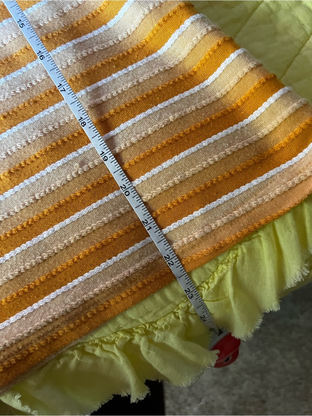 THML Yellow & White Striped Puff-Sleeve Knit Tee - Picture 8 of 8